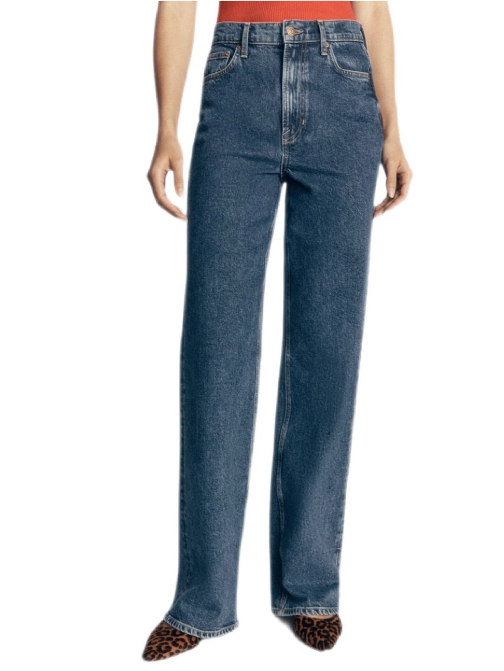 Boden High Rise Column Leg Jeans Women’s 32 Long Dark Wash